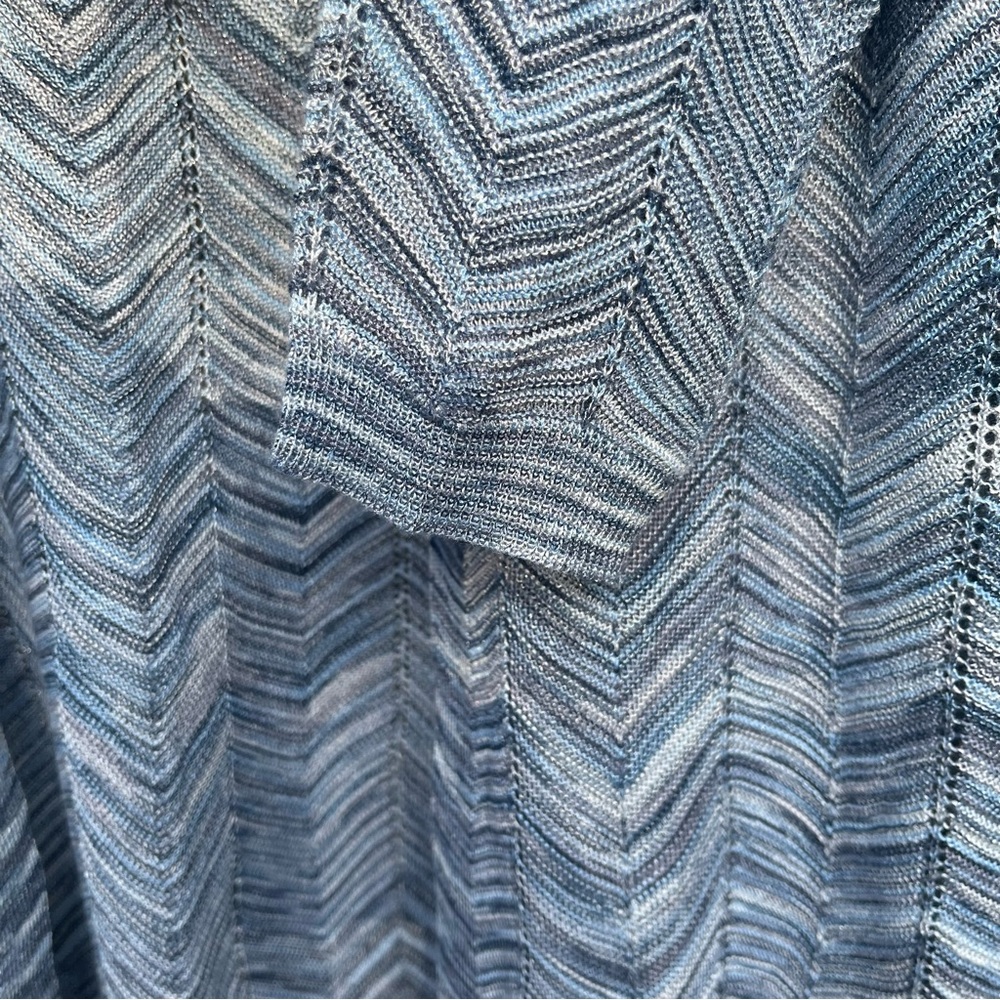 ❄️ Soft Chevron Knit Cardigan – Cozy Blue Layer ❄️ *cross-listed* - Picture 4 of 5